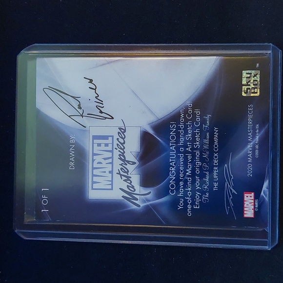 Upper Deck Marvel Masterpieces Sketch Rhino 1/1 - Picture 2 of 2